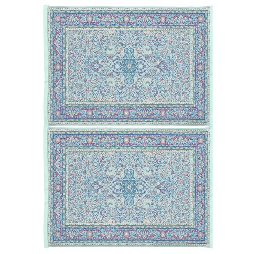 BESPORTBLE 2 Stück Puppenhausmöbel Miniatur-Teppich: Kleiner rechteckiger Teppich – Bodendecke mit Blumendruck – Minihaus Vintage-Dekor-Accessoires für Kinder und Mädchen BESPORTBLE 2 Stück Puppenhausmöbel Miniatur-Teppich: Kleiner rechteckiger Teppich – Bodendecke mit Blumendruck – Minihaus Vintage-Dekor-Accessoires für Kinder und Mädchen von BESPORTBLE