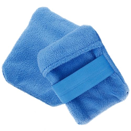 BESPORTBLE 2 Stück Sandentferner Für Strandsand Abwischhandschuhe Sandentfernungsbeutel Sandreiniger-Handschuhe Pulverbeutel Sandentferner-Bürste Strandurlaub Camping-Essentials Blau von BESPORTBLE