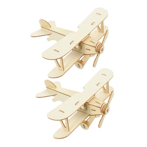 BESPORTBLE 2 Stück Teiliges DIY Holzflugzeug Modellbausatz für Realistisches Retro Design Pädagogisches Bastelset zur Kreativen Entwicklung Sicher für Junge Bastler Präzise Verarbeitung BESPORTBLE 2 Stück Teiliges DIY Holzflugzeug Modellbausatz für Realistisches Retro Design Pädagogisches Bastelset zur Kreativen Entwicklung Sicher für Junge Bastler Präzise Verarbeitung von BESPORTBLE