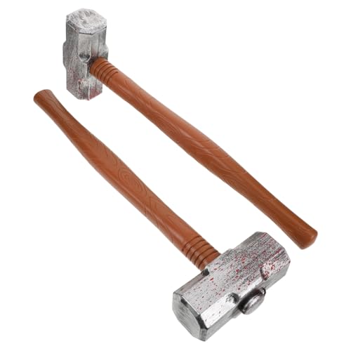 BESPORTBLE 2 Stück Teiliges Kunststoff Hämmer Halloween Requisiten mit Realistischer Optik Sicherer Rundumgriff Leichtes für Vielseitig Einsetzbar für Kostüme und Partydekoration BESPORTBLE 2 Stück Teiliges Kunststoff Hämmer Halloween Requisiten mit Realistischer Optik Sicherer Rundumgriff Leichtes für Vielseitig Einsetzbar für Kostüme und Partydekoration von BESPORTBLE