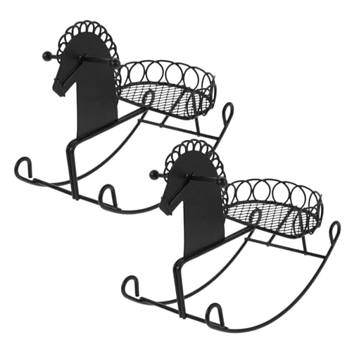 BESPORTBLE 2 Stück Teiliges Metall Mini Schaukelpferd Figurine Miniatur Puppenhaus Dekoration Stabiles Kleines für Fotografie und Kreative Raumgestaltung BESPORTBLE 2 Stück Teiliges Metall Mini Schaukelpferd Figurine Miniatur Puppenhaus Dekoration Stabiles Kleines für Fotografie und Kreative Raumgestaltung von BESPORTBLE