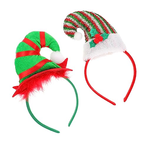 BESPORTBLE 2 Stück Weihnachtliche Elf Hut Haarreifen Lustige Grüne und Rote Stirnbänder Leichtes Komfortables Party Accessoire für Erwachsene für Festtage Karneval Cosplay und Fotosessions BESPORTBLE 2 Stück Weihnachtliche Elf Hut Haarreifen Lustige Grüne und Rote Stirnbänder Leichtes Komfortables Party Accessoire für Erwachsene für Festtage Karneval Cosplay und Fotosessions von BESPORTBLE