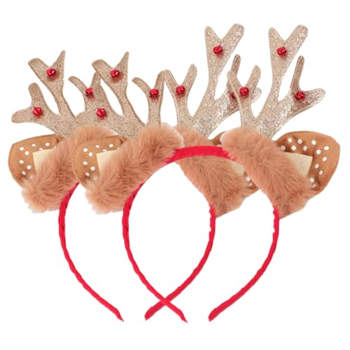 BESPORTBLE 2 Stück Weihnachts Rentier Geweih Haarreif Teiliges Langlebig und Leicht Festlicher Haarschmuck für Weihnachtsfeiern und Party Kostüme Komfortabel und Sicher für Erwachsene BESPORTBLE 2 Stück Weihnachts Rentier Geweih Haarreif Teiliges Langlebig und Leicht Festlicher Haarschmuck für Weihnachtsfeiern und Party Kostüme Komfortabel und Sicher für Erwachsene von BESPORTBLE