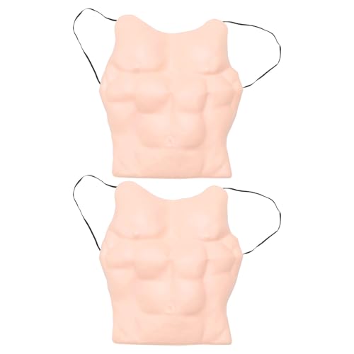 BESPORTBLE 2-teiliges Muskelkostüm – Realistische gefälschte Bauchmuskeln und Muskelbrust-Kostüm-Requisite für Männer – Halloween-Accessoire, gepolstertes Bauchgewand für Cosplay-Maskenball BESPORTBLE 2-teiliges Muskelkostüm – Realistische gefälschte Bauchmuskeln und Muskelbrust-Kostüm-Requisite für Männer – Halloween-Accessoire, gepolstertes Bauchgewand für Cosplay-Maskenball von BESPORTBLE