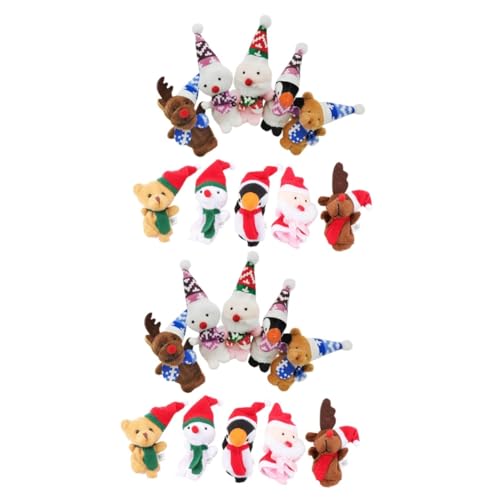 BESPORTBLE 20 Stck. Teiliges Fingerpuppen Weihnachtsmotive aus Stoff Niedliche Story Requisiten für Sichere Wiederverwendbare Puppentheater Spielzeuge für Junge Mädchen und Kleinkinder zur BESPORTBLE 20 Stck. Teiliges Fingerpuppen Weihnachtsmotive aus Stoff Niedliche Story Requisiten für Sichere Wiederverwendbare Puppentheater Spielzeuge für Junge Mädchen und Kleinkinder zur von BESPORTBLE