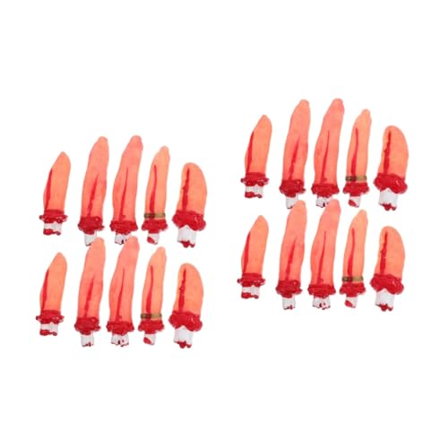 BESPORTBLE 20 Stck. Teiliges Künstliche Finger Requisiten Realistisch Blutige Nachbildung Halloween Party Deko Gruselige Horror Requisiten für Spukhaus und Kostümdeko BESPORTBLE 20 Stck. Teiliges Künstliche Finger Requisiten Realistisch Blutige Nachbildung Halloween Party Deko Gruselige Horror Requisiten für Spukhaus und Kostümdeko von BESPORTBLE