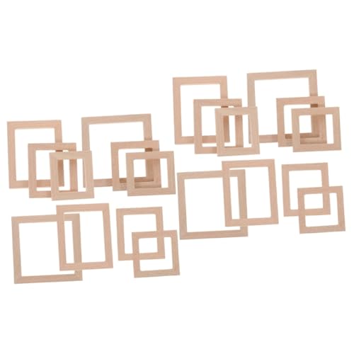BESPORTBLE 20 Stck. Teiliges Mini Holz Bilderrahmen für Puppenhaus Dekoration Stabile Handgefertigte Miniatur Fotorahmen aus Massivem Holz als Kleines Wohnaccessoire und Bastelmaterial BESPORTBLE 20 Stck. Teiliges Mini Holz Bilderrahmen für Puppenhaus Dekoration Stabile Handgefertigte Miniatur Fotorahmen aus Massivem Holz als Kleines Wohnaccessoire und Bastelmaterial von BESPORTBLE