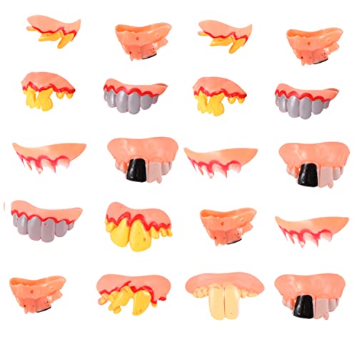 BESPORTBLE 20 Stück Teiliges Halloween Fake Teeth Gemischte Gruselige Vampir und Zombie Zähne Leichtes Umweltfreundliches Partyzubehör für Erwachsene und Perfektes Halloween Kostüm Accessoire BESPORTBLE 20 Stück Teiliges Halloween Fake Teeth Gemischte Gruselige Vampir und Zombie Zähne Leichtes Umweltfreundliches Partyzubehör für Erwachsene und Perfektes Halloween Kostüm Accessoire von BESPORTBLE