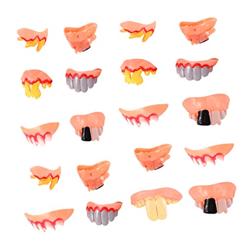 BESPORTBLE 20 Stück Teiliges Halloween Fake Zähne Gruselige Vampir und Zombie Prothesen aus Leichtem Umweltfreundlichem Material für Kostüm und Cosplay Partys Passend für Erwachsene BESPORTBLE 20 Stück Teiliges Halloween Fake Zähne Gruselige Vampir und Zombie Prothesen aus Leichtem Umweltfreundlichem Material für Kostüm und Cosplay Partys Passend für Erwachsene von BESPORTBLE