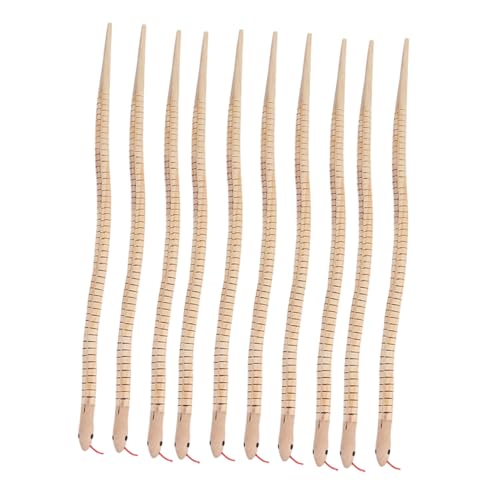 BESPORTBLE 20 Stück Teiliges Holzschlangen Realistische Flexible Schlangen für Halloween Partydekoration Mitgebsel Sicheres Kinderspielzeug BESPORTBLE 20 Stück Teiliges Holzschlangen Realistische Flexible Schlangen für Halloween Partydekoration Mitgebsel Sicheres Kinderspielzeug von BESPORTBLE