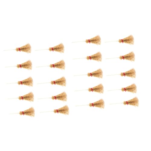 BESPORTBLE 20 Stück Teiliges Mini Hexenbesen mit Seil Langlebige Halloween Deko und Kostüm Requisite Künstlicher Strohbesen Anhänger für Hexen und Zauberer Party Zubehör BESPORTBLE 20 Stück Teiliges Mini Hexenbesen mit Seil Langlebige Halloween Deko und Kostüm Requisite Künstlicher Strohbesen Anhänger für Hexen und Zauberer Party Zubehör von BESPORTBLE