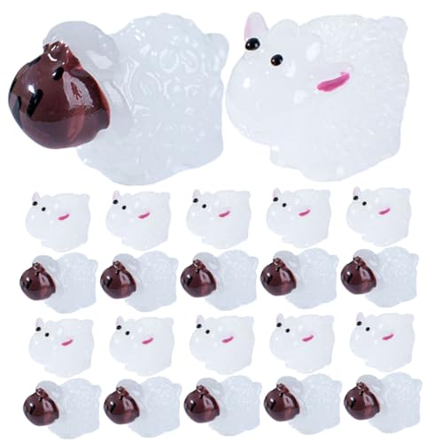 BESPORTBLE 20 Stück Teiliges Mini Schaf Figuren aus Langlebigem Resin Leuchtende Nachtlicht Dekoration für Mini Garten Schreibtisch und Puppenhaus Detailreiche Tierische Skulpturen für Büro BESPORTBLE 20 Stück Teiliges Mini Schaf Figuren aus Langlebigem Resin Leuchtende Nachtlicht Dekoration für Mini Garten Schreibtisch und Puppenhaus Detailreiche Tierische Skulpturen für Büro von BESPORTBLE