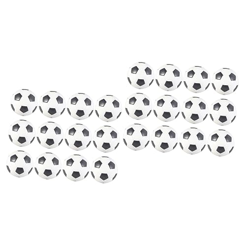 BESPORTBLE 24 STK Fußball Ball Mini-Schwarz-Weiß-Fußball Tischfußballbälle Fußbälle für Kinder Mini-Fußball tischfussballtisch tischfußballtisch Kinder fußball Mini-Ersatzfußbälle von BESPORTBLE