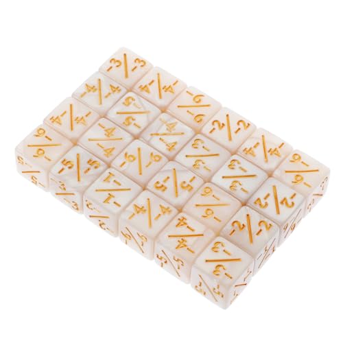 BESPORTBLE 24 Stück Teiliges Acryl Würfelset mit Plus Minuszeichen Vielseitige Zählerwürfel für Kartenspiele und Brettspiele Lernwürfel für Langlebiges Spielzubehör in Perlweiß für Mathe BESPORTBLE 24 Stück Teiliges Acryl Würfelset mit Plus Minuszeichen Vielseitige Zählerwürfel für Kartenspiele und Brettspiele Lernwürfel für Langlebiges Spielzubehör in Perlweiß für Mathe von BESPORTBLE