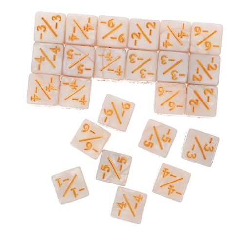 BESPORTBLE 24 Stück Teiliges Acryl Würfelzähler mit Plus Minus Zeichen Dekorative Spielwürfel für Kartenspiele Brettspiele Lernspiele für Perlmuttweiß Vielseitiges Zubehör für Spielpartys BESPORTBLE 24 Stück Teiliges Acryl Würfelzähler mit Plus Minus Zeichen Dekorative Spielwürfel für Kartenspiele Brettspiele Lernspiele für Perlmuttweiß Vielseitiges Zubehör für Spielpartys von BESPORTBLE