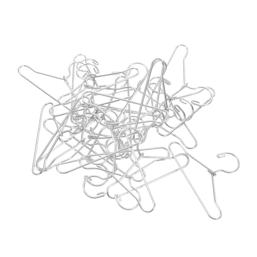 BESPORTBLE 24 Stück Teiliges Miniatur Puppenkleiderbügel Silber Realistische Kleine Kleiderbügel für Puppenhaus Dekoration Vielseitig für Puppenkleidung Babypuppen und Kuscheltiere BESPORTBLE 24 Stück Teiliges Miniatur Puppenkleiderbügel Silber Realistische Kleine Kleiderbügel für Puppenhaus Dekoration Vielseitig für Puppenkleidung Babypuppen und Kuscheltiere von BESPORTBLE