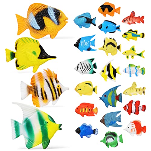 BESPORTBLE 24 Stück Teiliges Tropisches Fischspielzeug aus Hochwertigem Kunststoff Realistische Meeresfische Figuren für Vielseitig als Lernspielzeug Badezubehör und Partydekoration Geeignet BESPORTBLE 24 Stück Teiliges Tropisches Fischspielzeug aus Hochwertigem Kunststoff Realistische Meeresfische Figuren für Vielseitig als Lernspielzeug Badezubehör und Partydekoration Geeignet von BESPORTBLE