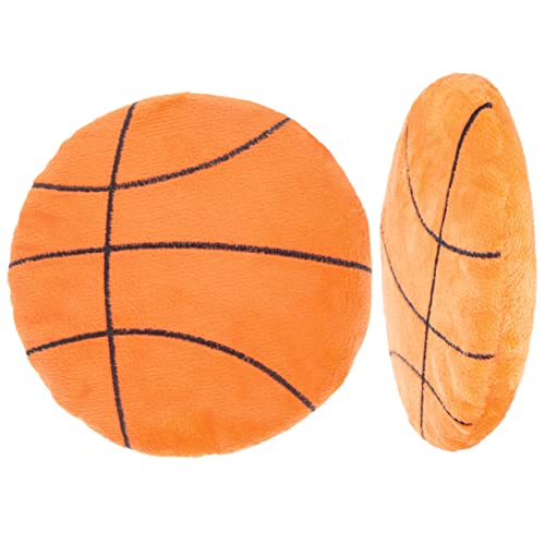 BESPORTBLE 2St Ball- Welpenspielzeug Basketballkorb Plüsch Indoor-Korbkorb Basketballkissen für kinderspielzeug Spiele für draussen fliegendes PVC Orange von BESPORTBLE