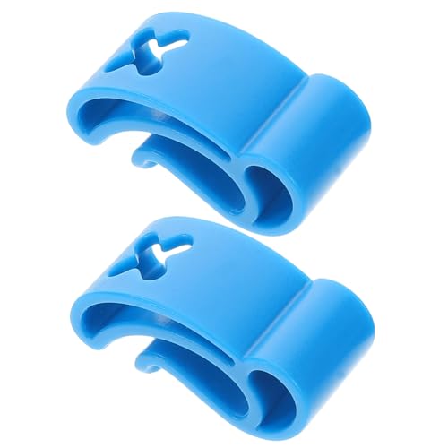 BESPORTBLE 2St -Clip Adapter für Gartenrohre wasseranschluss Adapter Zubehörclip Flugscheibe UV-Indikator Outdoor Spiele Sport zubehör Sportscheibenhalter Edelstahlclip Abs Blue von BESPORTBLE