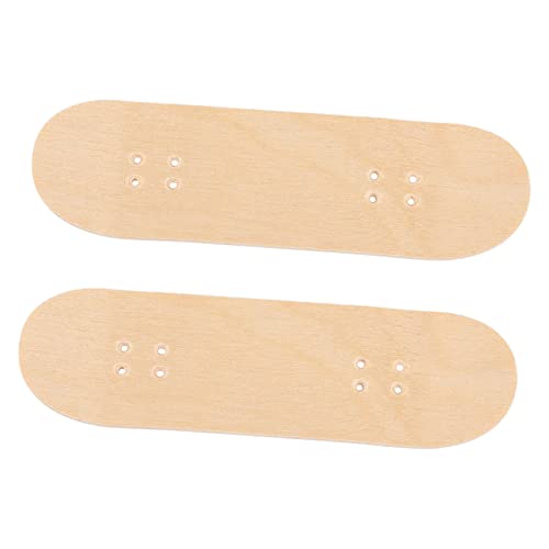 BESPORTBLE 2st Finger-Skateboard-Deck Fingerboards Für Finger-Skateboards Für Griffbretter Aus Holz Mini-Skateboard- Zubehör Für Fingerspitzenbewegungen Hölzern von BESPORTBLE