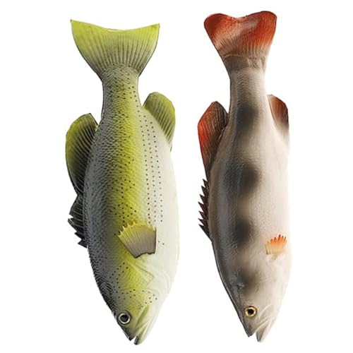 BESPORTBLE 2st Künstlicher Fisch Marktdisplay Für Lebensmittel Simulationsfischmodell Gefälligkeit Für Geburtstagsfeiern Meerestiermodell Kleine Fischfiguren Modelle Katze Haustier Pu Kind von BESPORTBLE