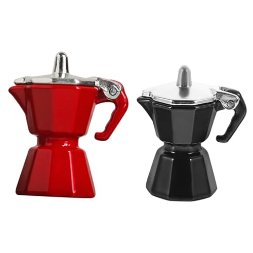 BESPORTBLE Puppenhaus Kaffeekanne Set Mini Espressokanne für Jungen und Mädchen Pretend Küchenzubehör von BESPORTBLE