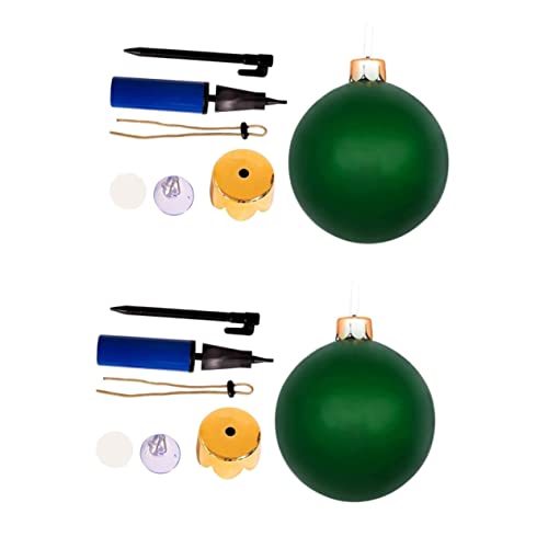 BESPORTBLE 2st Weihnachtsballons Beachball-dekorationen Spielzeug Weihnachtsdekorationen Große Aufblasbare Verzierung Weihnachten Übergroßer Aufblasbarer Ball Aufblasbare Dekoration Pvc von BESPORTBLE