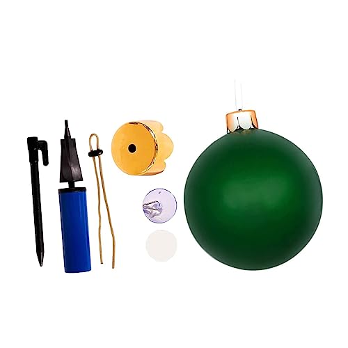 BESPORTBLE 2st Weihnachtsballons Weihnachtskugel Aufblasbare Dekoration Aufblasbarer Ball Der Frohen Weihnachten Weihnachtsdekorationen Für Den Garten Aufblasbare Balldekoration Pvc von BESPORTBLE