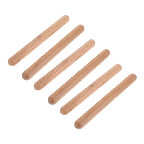 BESPORTBLE 3 Paare Holz Rhythmusstäbe aus Massivem Hartholz Percussion Sticks für Anfänger Musikspielzeug zur Musikalischer Fähigkeiten und Rhythmusgefühl BESPORTBLE 3 Paare Holz Rhythmusstäbe aus Massivem Hartholz Percussion Sticks für Anfänger Musikspielzeug zur Musikalischer Fähigkeiten und Rhythmusgefühl von BESPORTBLE