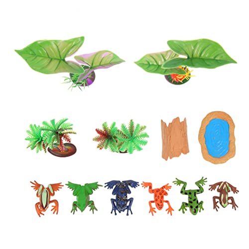 BESPORTBLE 3 Sätze Froschmodellverzierung Ozeantierfiguren Schwimmbad Froschbonbons Tiere Miniatur Mini-frösche Outdoor-deko-froschfigur Hai Fisch Gecko Gefälscht Reptil Schlange PVC von BESPORTBLE