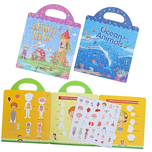 BESPORTBLE 3 Sätze Wiederverwendbare Stickerbücher Kleinkinder mit Bunten Szenen Körper Meer Märchen zur Frühkindlichen Kreativität Vorstellungskraft und Hand Auge koordination BESPORTBLE 3 Sätze Wiederverwendbare Stickerbücher Kleinkinder mit Bunten Szenen Körper Meer Märchen zur Frühkindlichen Kreativität Vorstellungskraft und Hand Auge koordination von BESPORTBLE