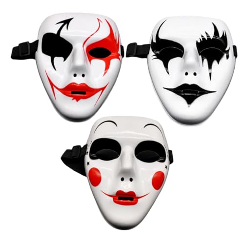 BESPORTBLE 3 Stück Handbemalte Halloween Cosplay Masken Leichtes Langlebiges Material Realistische Party Favor für Kostüm und Maskenball Halloween Kostüm Zubehör BESPORTBLE 3 Stück Handbemalte Halloween Cosplay Masken Leichtes Langlebiges Material Realistische Party Favor für Kostüm und Maskenball Halloween Kostüm Zubehör von BESPORTBLE