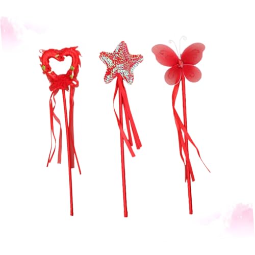 BESPORTBLE 3 Stück Teiliges Feenstab Herz Magisches Schmetterlingsdesign Rote Magiestäbe für Mädchen Sicher Leicht für Geburtstagsfeiern Cosplay und Mottopartys BESPORTBLE 3 Stück Teiliges Feenstab Herz Magisches Schmetterlingsdesign Rote Magiestäbe für Mädchen Sicher Leicht für Geburtstagsfeiern Cosplay und Mottopartys von BESPORTBLE