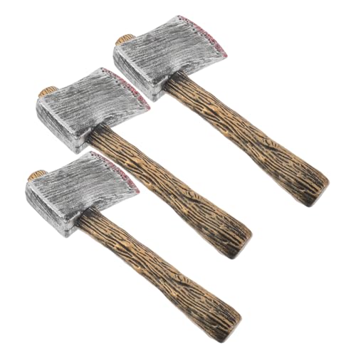 BESPORTBLE 3 Stück Teiliges Halloween Axt mit realistischer Deko Realistische Piraten-Requisite für Kostüm Wetterfeste Langlebige Fake Äxte für Garten Halloween Party und Spukhaus Dekoration BESPORTBLE 3 Stück Teiliges Halloween Axt mit realistischer Deko Realistische Piraten-Requisite für Kostüm Wetterfeste Langlebige Fake Äxte für Garten Halloween Party und Spukhaus Dekoration von BESPORTBLE