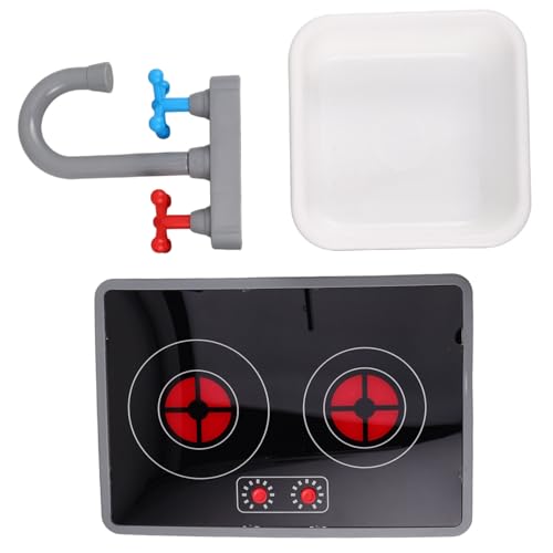 BESPORTBLE 3 Stück Teiliges Küchen Spielset Elektronisches Induktionskochfeld Spiel Waschbecken mit Wasserhahn mit Licht und Sound Robustes Kunststoffzubehör für Jungen und Mädchen BESPORTBLE 3 Stück Teiliges Küchen Spielset Elektronisches Induktionskochfeld Spiel Waschbecken mit Wasserhahn mit Licht und Sound Robustes Kunststoffzubehör für Jungen und Mädchen von BESPORTBLE