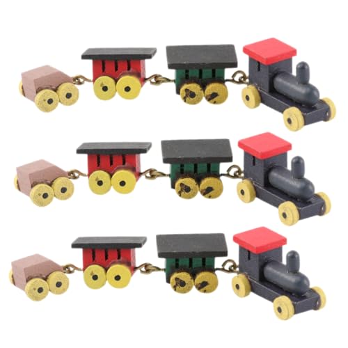 BESPORTBLE 3 Stück Teiliges Mini Holzeisenbahn Bunte Miniatur Zuggarnitur Puppenhaus Dekoration Leichtes Holzmodell Kreatives für Teenager und Sammler BESPORTBLE 3 Stück Teiliges Mini Holzeisenbahn Bunte Miniatur Zuggarnitur Puppenhaus Dekoration Leichtes Holzmodell Kreatives für Teenager und Sammler von BESPORTBLE