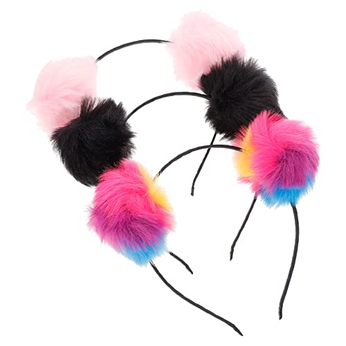 BESPORTBLE 3 Stück Teiliges Stirnband mit Flauschigen Katzenohren Weiches Haaraccessoire für Mädchen für Geburtstagsfeiern Kostüm und Cosplay Partys Bunte Farben Bequem und Auffällig BESPORTBLE 3 Stück Teiliges Stirnband mit Flauschigen Katzenohren Weiches Haaraccessoire für Mädchen für Geburtstagsfeiern Kostüm und Cosplay Partys Bunte Farben Bequem und Auffällig von BESPORTBLE