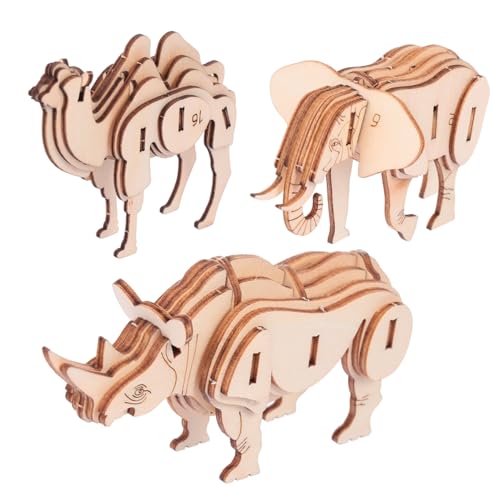 BESPORTBLE 3 Teiliges Holz Tierpuzzle Stabiles Montessori Holzpuzzle ohne Kleber Pädagogisches Bastelspielzeug für Dekoration Glatte Kanten Sicher und Langlebig BESPORTBLE 3 Teiliges Holz Tierpuzzle Stabiles Montessori Holzpuzzle ohne Kleber Pädagogisches Bastelspielzeug für Dekoration Glatte Kanten Sicher und Langlebig von BESPORTBLE