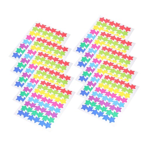 BESPORTBLE 30 Blatt Bunte Aluminiumfolie Sternaufkleber Bögen Selbstklebend Sicher Belohnungssticker für Kindergarten und Schule Praktisch zum Basteln und Dekorieren BESPORTBLE 30 Blatt Bunte Aluminiumfolie Sternaufkleber Bögen Selbstklebend Sicher Belohnungssticker für Kindergarten und Schule Praktisch zum Basteln und Dekorieren von BESPORTBLE