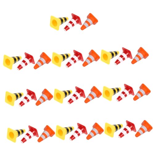 BESPORTBLE 30 Stück Teiliges Mini-verkehrshütchen Kunststoff Realistische Straßenabsperrungen und Verkehrsschilder Kindersicheres Lernspielzeug für Verkehrserziehung Bunte Mini Rot Gelb BESPORTBLE 30 Stück Teiliges Mini-verkehrshütchen Kunststoff Realistische Straßenabsperrungen und Verkehrsschilder Kindersicheres Lernspielzeug für Verkehrserziehung Bunte Mini Rot Gelb von BESPORTBLE