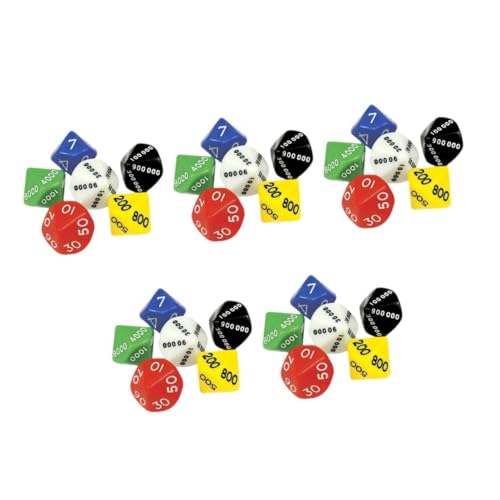 BESPORTBLE 30 Teiliges Würfel aus Kunststoff Farbige Nummerierte Spielwürfel für Brettspiele Party und Tischspiele Leicht und Tragbar Langlebig und Mehrfach Verwendbar für Spieleabende BESPORTBLE 30 Teiliges Würfel aus Kunststoff Farbige Nummerierte Spielwürfel für Brettspiele Party und Tischspiele Leicht und Tragbar Langlebig und Mehrfach Verwendbar für Spieleabende von BESPORTBLE