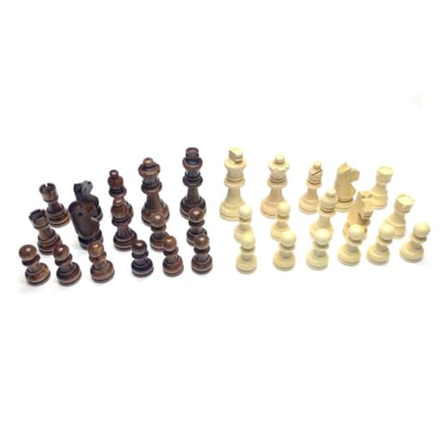 BESPORTBLE 32 Stück Teiliges Holz Schachfiguren Klassische Internationale Schachfiguren Ersatz für Schachbrett Spiel Zubehör Stilvolle Handliche Schachsteine für Anfänger BESPORTBLE 32 Stück Teiliges Holz Schachfiguren Klassische Internationale Schachfiguren Ersatz für Schachbrett Spiel Zubehör Stilvolle Handliche Schachsteine für Anfänger von BESPORTBLE