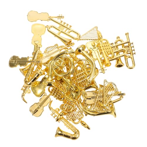 BESPORTBLE 35 Stück Teiliges Mini Musikinstrumente Set Leichte Kunststoff Miniaturen Vielseitige Dollhouse Violine Trompete Gitarre Ornamente für Kreative Dekorative Weihnachtsaccessoires BESPORTBLE 35 Stück Teiliges Mini Musikinstrumente Set Leichte Kunststoff Miniaturen Vielseitige Dollhouse Violine Trompete Gitarre Ornamente für Kreative Dekorative Weihnachtsaccessoires von BESPORTBLE