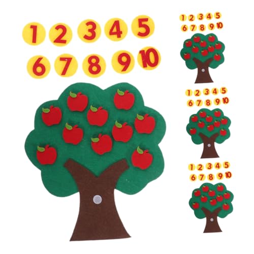 BESPORTBLE 4 Sätze Filz Äpfelbaum Zählspielzeug Pädagogisches Mathematik Lernspielzeug Für Kindergarten Vorschulkinder Kreatives Zahlen Lernen Spiel BESPORTBLE 4 Sätze Filz Äpfelbaum Zählspielzeug Pädagogisches Mathematik Lernspielzeug Für Kindergarten Vorschulkinder Kreatives Zahlen Lernen Spiel von BESPORTBLE