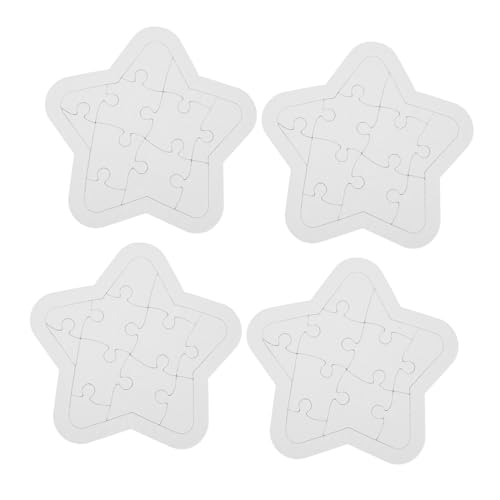 BESPORTBLE 4 Sätze Teiliges Stern Puzzle aus Papierboard Leere Puzzleteile zum Bemalen Kinderfreundlich Fördert Feinmotorik Kreativität und Logisches Denken für DIY Kunstprojekte und Malspaß BESPORTBLE 4 Sätze Teiliges Stern Puzzle aus Papierboard Leere Puzzleteile zum Bemalen Kinderfreundlich Fördert Feinmotorik Kreativität und Logisches Denken für DIY Kunstprojekte und Malspaß von BESPORTBLE