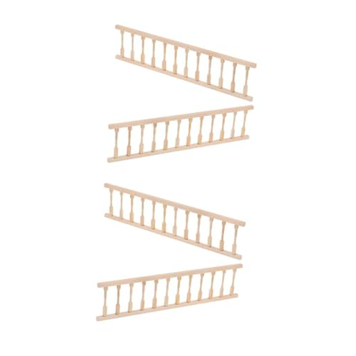 BESPORTBLE 4 Stck. Puppenhaus Holz Fußstützgeländer Miniatur Dekorationen für Puppenhaus Realistisches DIY Handlauf Modell Pädagogisch Geeignet BESPORTBLE 4 Stck. Puppenhaus Holz Fußstützgeländer Miniatur Dekorationen für Puppenhaus Realistisches DIY Handlauf Modell Pädagogisch Geeignet von BESPORTBLE