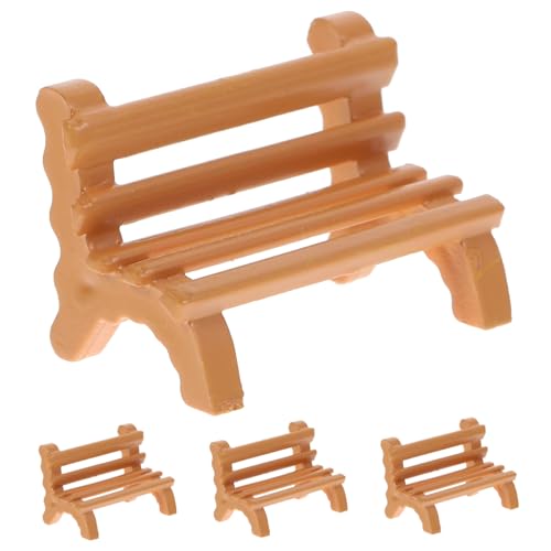 BESPORTBLE 4 Stück Miniatur Mini Bank aus Kunststoff Kleine Gartenmöbel Deko für Puppenhaus Mikrolandschaft DIY Miniaturmöbel Vintage Mini Haus Zubehör BESPORTBLE 4 Stück Miniatur Mini Bank aus Kunststoff Kleine Gartenmöbel Deko für Puppenhaus Mikrolandschaft DIY Miniaturmöbel Vintage Mini Haus Zubehör von BESPORTBLE