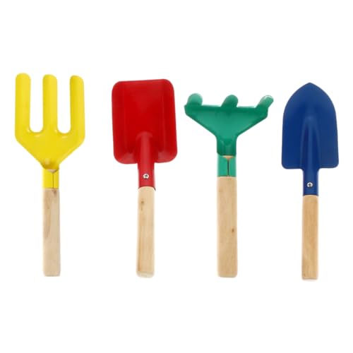 BESPORTBLE 4 Stück Teiliges Gartenwerkzeug aus Metall mit Stabilem Holzgriff Schaufel Rechen Gabel für Draußen Farbenfrohes Gartenspielzeug für Jungen und Mädchen Fördert Zufällige Farbe BESPORTBLE 4 Stück Teiliges Gartenwerkzeug aus Metall mit Stabilem Holzgriff Schaufel Rechen Gabel für Draußen Farbenfrohes Gartenspielzeug für Jungen und Mädchen Fördert Zufällige Farbe von BESPORTBLE