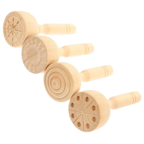 BESPORTBLE 4 Stück Teiliges Holz Stempel Tonarbeiten Leichtes Glattes DIY Bastelwerkzeug für Sichere Praktische Modellierhilfen Vielseitig für Knete Malerei Kekse für Junge Mädchen BESPORTBLE 4 Stück Teiliges Holz Stempel Tonarbeiten Leichtes Glattes DIY Bastelwerkzeug für Sichere Praktische Modellierhilfen Vielseitig für Knete Malerei Kekse für Junge Mädchen von BESPORTBLE