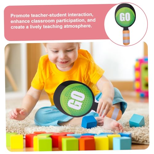 BESPORTBLE 4 Stück Teiliges Stoppschild für Doppelseitige Verkehrszeichen mit Roten und Grünen Signalpaddeln Handlich und Leicht für Kindergarten Grundschulunterricht zur BESPORTBLE 4 Stück Teiliges Stoppschild für Doppelseitige Verkehrszeichen mit Roten und Grünen Signalpaddeln Handlich und Leicht für Kindergarten Grundschulunterricht zur von BESPORTBLE